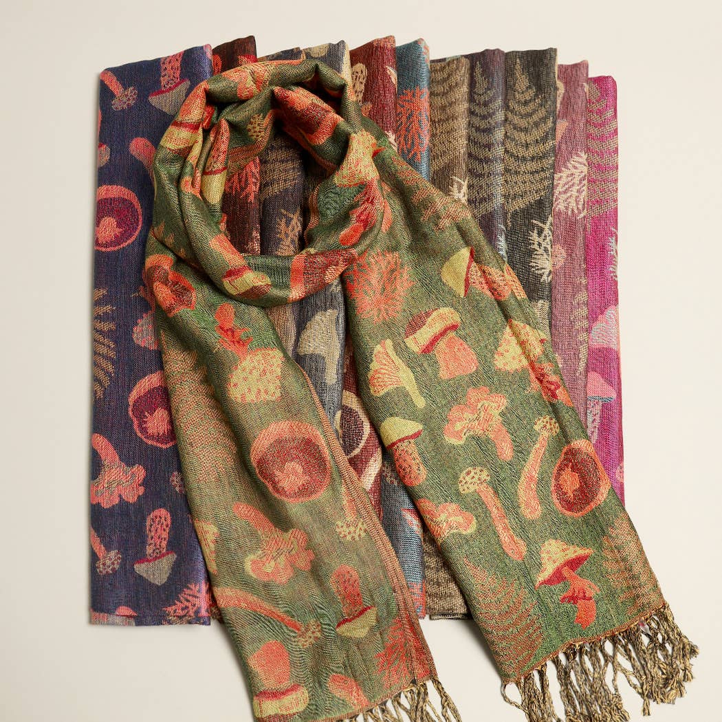 Mystery Color Mushroom Pashmina