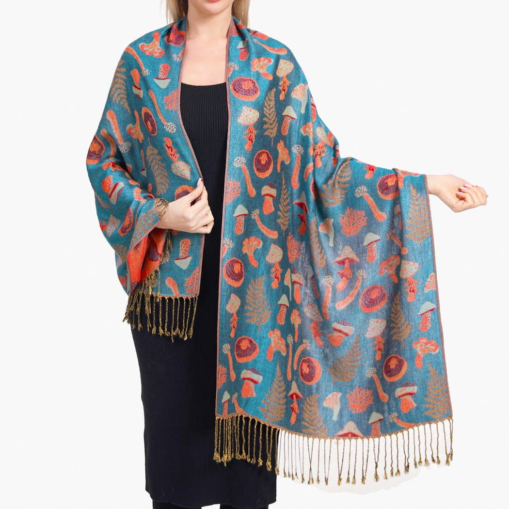 Mystery Color Mushroom Pashmina