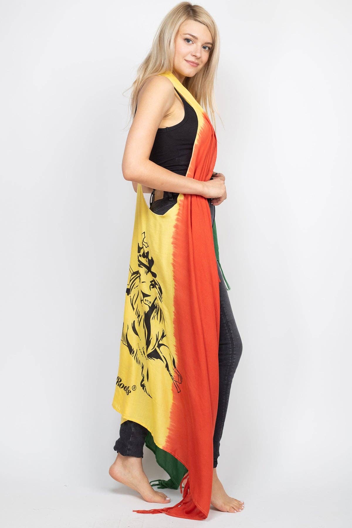 Reggae Festival Cardigan: Dread Lion / One Size