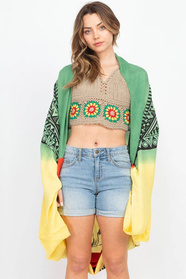 Rasta Cocoon Wrap: Lion Judah / One Size
