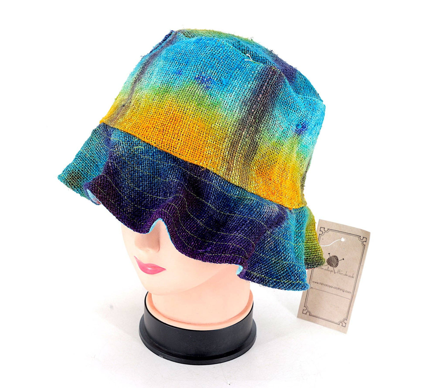 Hemp Tie Dye Sun Hat
