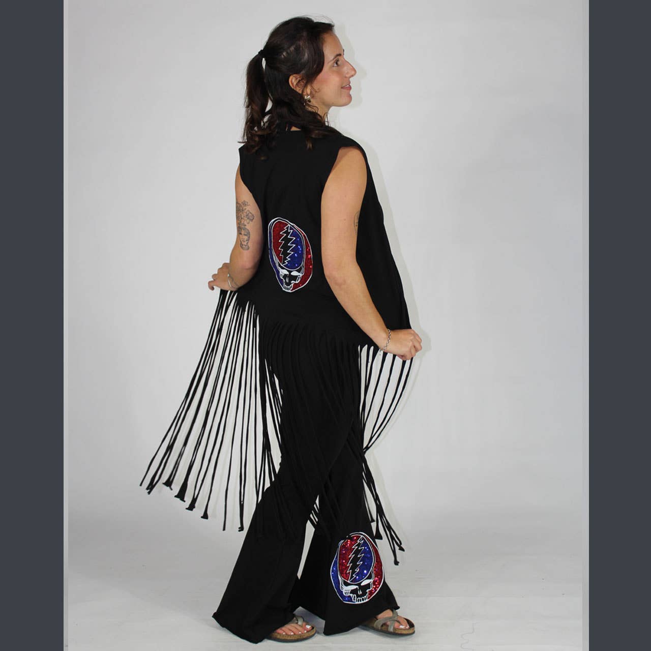 In The Dark Fringe Vest: Black / One Size