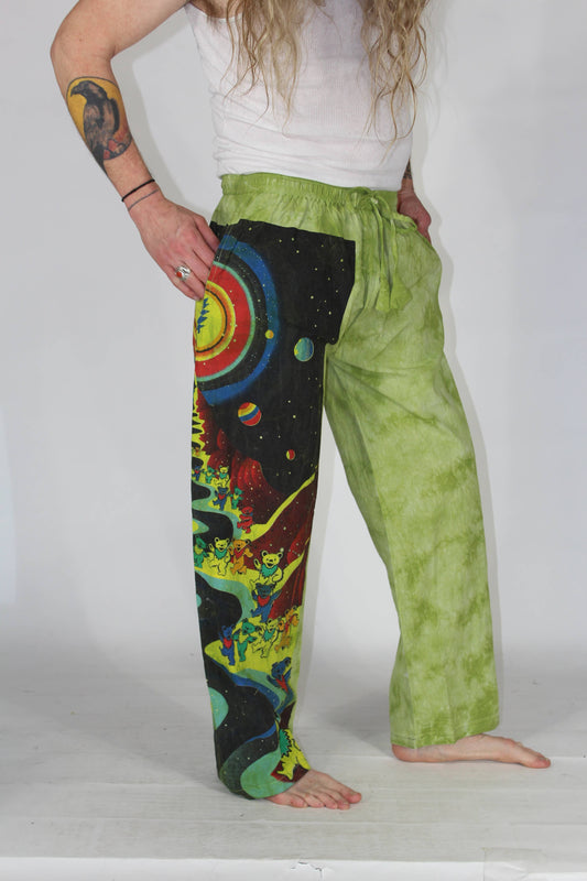 Psychedelic Journey Pants: Olive / XXL