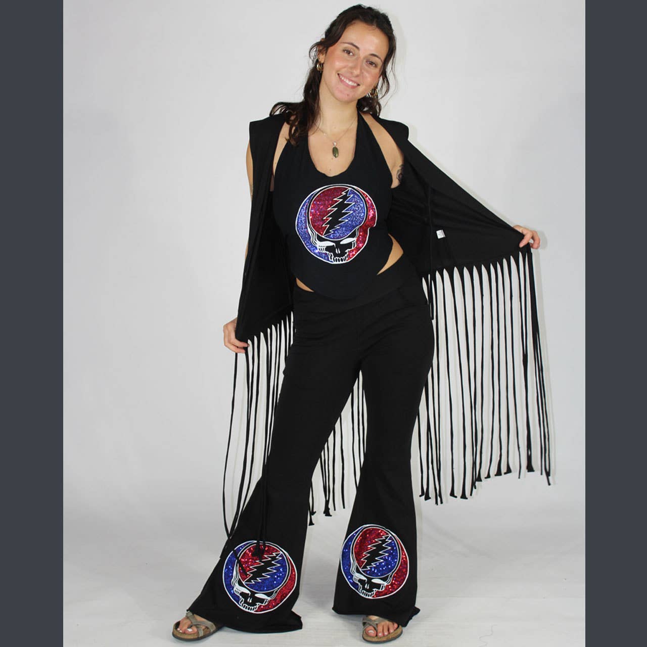 In The Dark Fringe Vest: Black / One Size