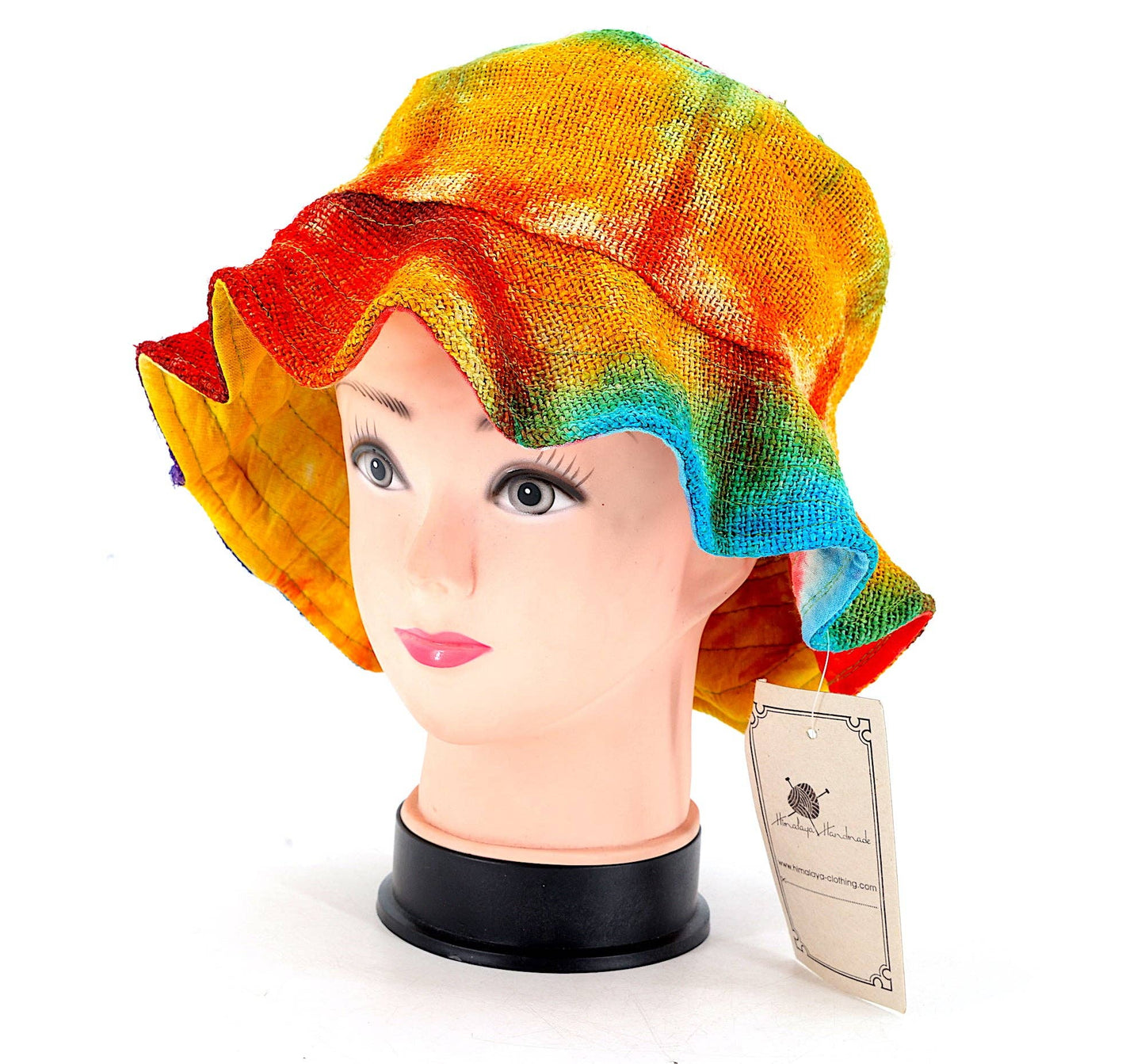 Hemp Tie Dye Sun Hat