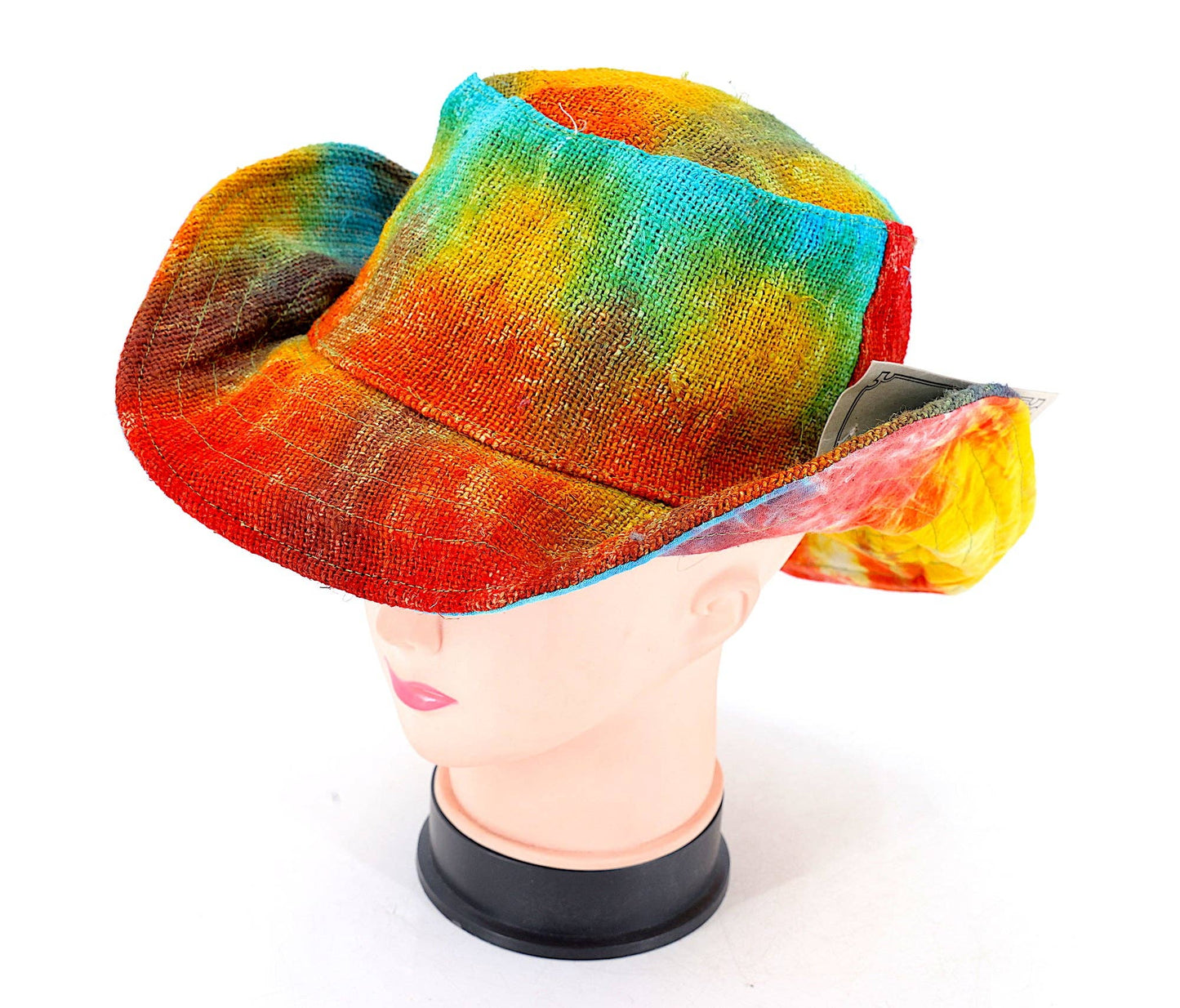 Hemp Tie Dye Sun Hat