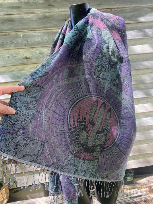 Crystal Cactus Pashmina