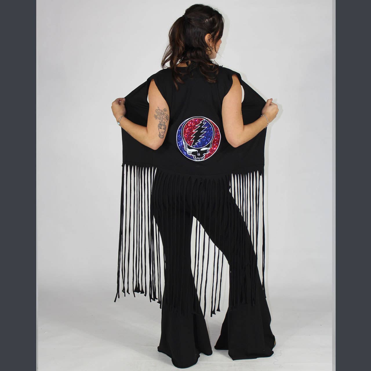 In The Dark Fringe Vest: Black / One Size