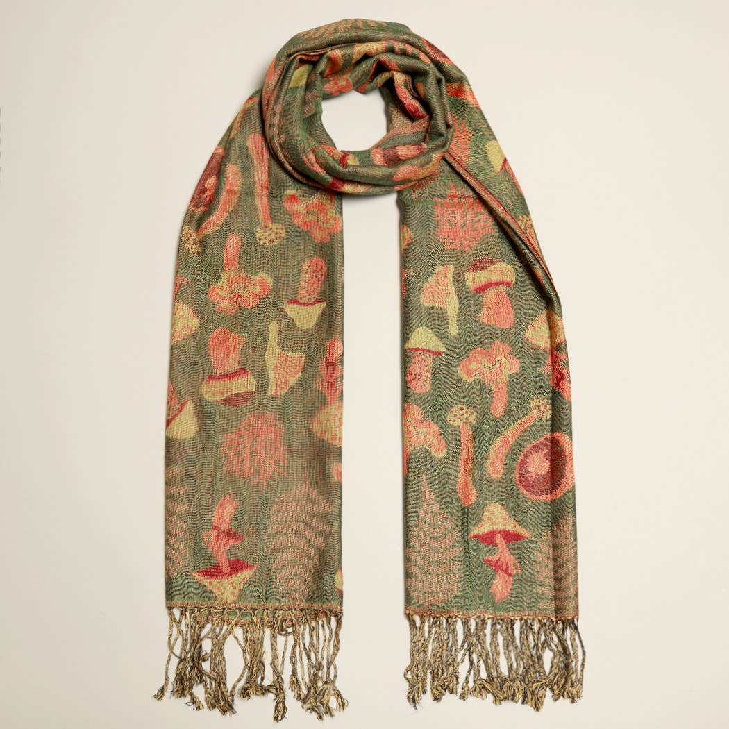 Mystery Color Mushroom Pashmina