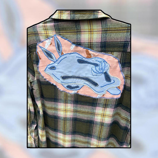 🌊 Upcycled Old Navy Seahare Flannel 🌊