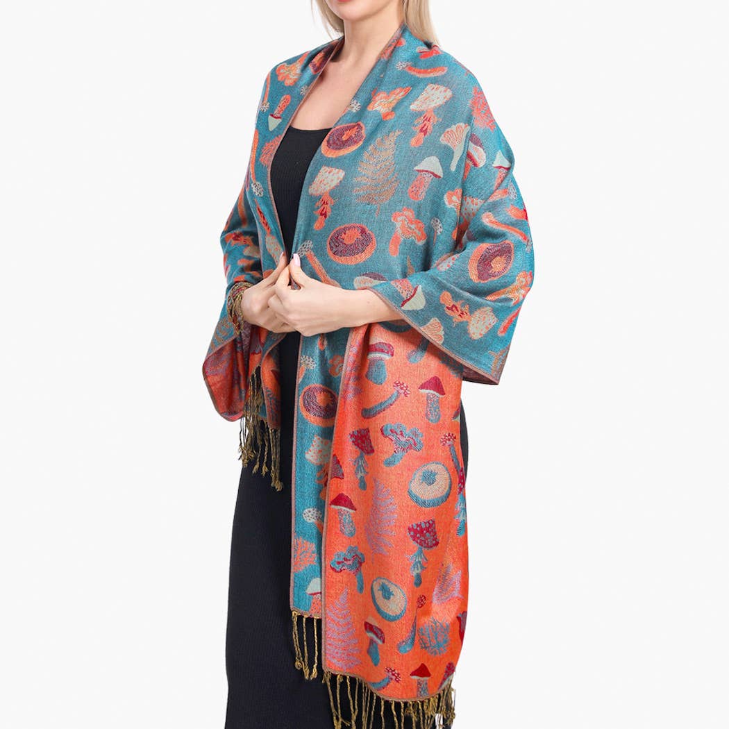 Mystery Color Mushroom Pashmina