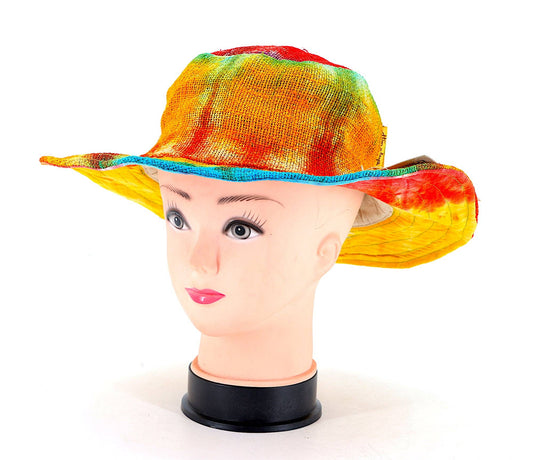 Hemp Tie Dye Sun Hat