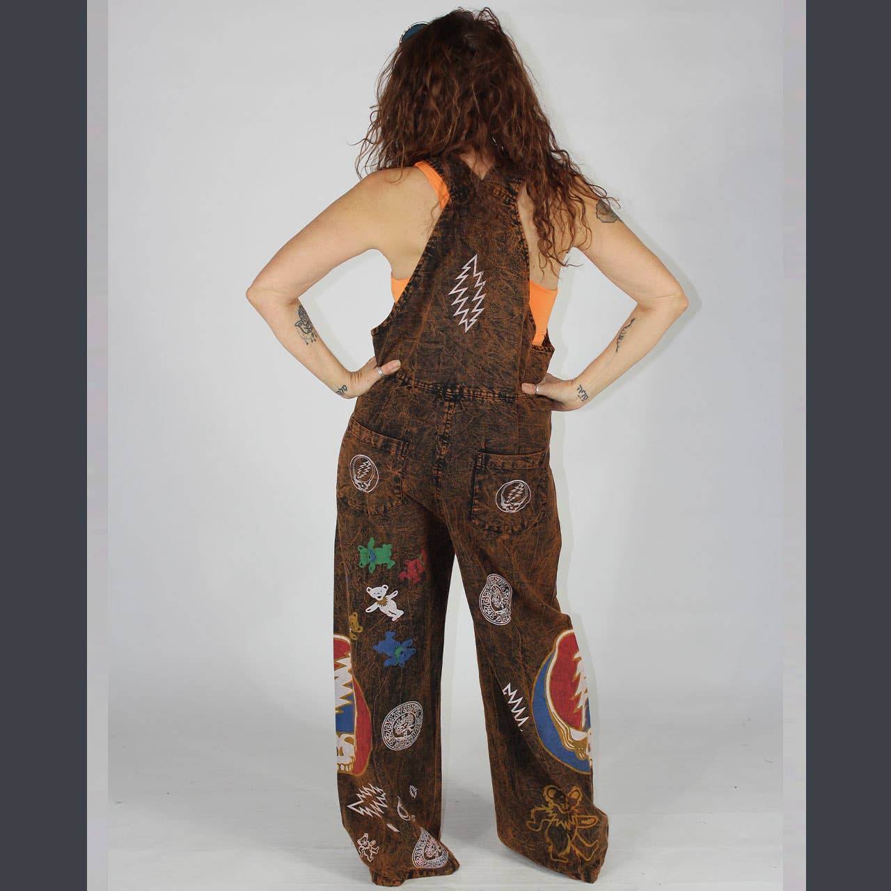 710 Ashbury Overalls: Rust / XL