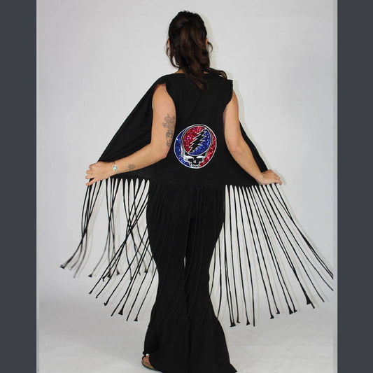 In The Dark Fringe Vest: Black / One Size